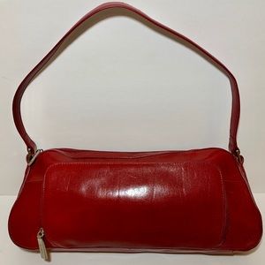 HOBO Red Leather Shoulder Purse